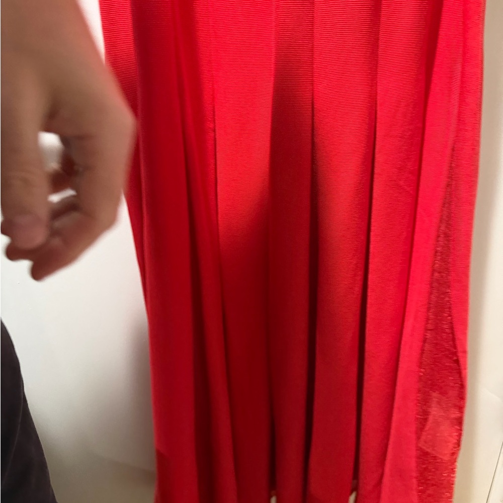 COS Red Racerback Pleated Maxi Dress Spring/Summer ‘24 - Picture 7 of 8